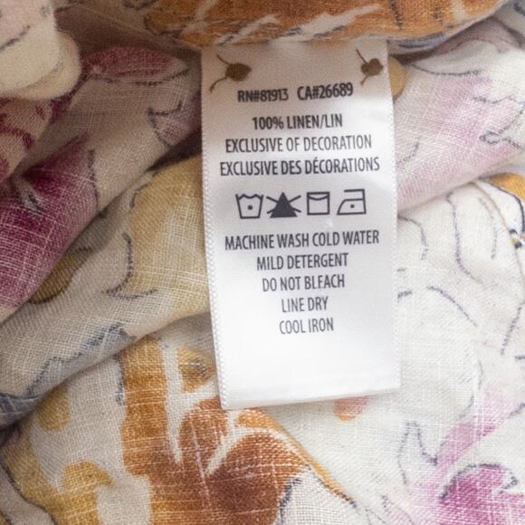 Robert Graham Sea of Cortez Linen Fleur De Lis Short Sleeve Men's Size Large - Picture 6 of 6